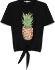 Stella McCartney Stella McCartney Pineapple Tie-front Cotton T-Shirt