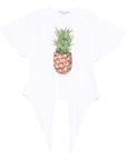 Stella McCartney Stella McCartney Pineapple Tie-front Cotton T-Shirt