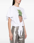Stella McCartney Stella McCartney Pineapple Tie-front Cotton T-Shirt