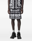 Versace Versace Medusa Chains Silk Shorts