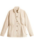Woolrich Woolrich Garment-Dyed Pure Cotton Overshirt beige