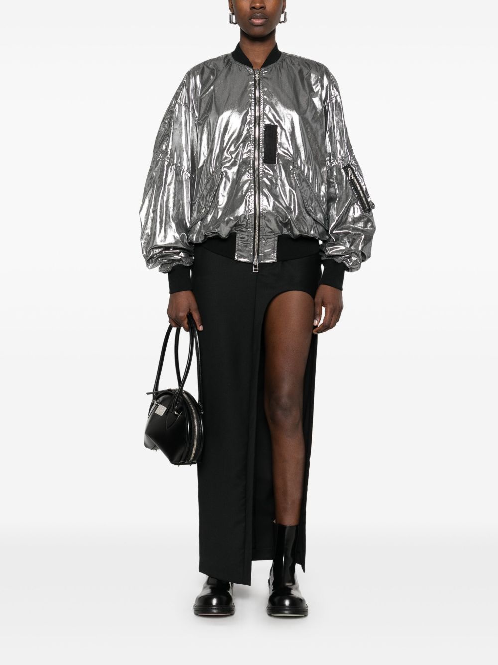 Junya Watanabe Junya Watanabe Metallic effect bomber jacket