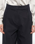 Emporio Armani Emporio Armani Cotton Wide Leg Trousers