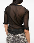 Ganni Ganni Sheer Jacquard Top