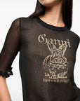 Ganni Ganni Sheer Jacquard Top