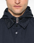 Emporio Armani Emporio Armani Blouson with internal nylon bib jacquard all-over lettering
