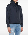 Emporio Armani Emporio Armani Blouson with internal nylon bib jacquard all-over lettering