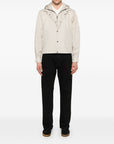 Emporio Armani Emporio Armani Blouson with internal nylon bib jacquard all-over lettering