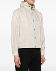 Emporio Armani Emporio Armani Blouson with internal nylon bib jacquard all-over lettering