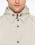 Emporio Armani Emporio Armani Blouson with internal nylon bib jacquard all-over lettering