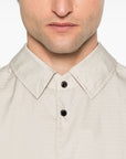 Emporio Armani Emporio Armani Blouson with internal nylon bib jacquard all-over lettering
