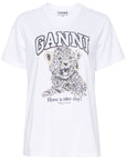 Ganni GANNI T-shirts and Polos White