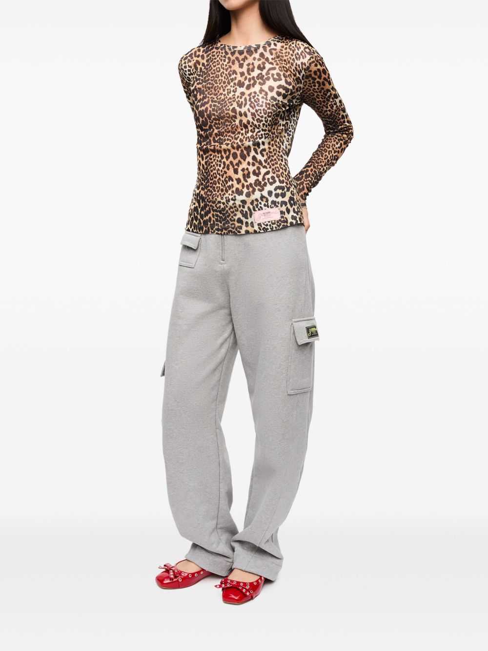 Ganni Ganni Leopard print t-shirt