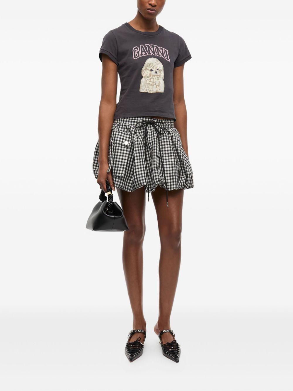 Ganni GANNI T-shirts and Polos DARK GREY