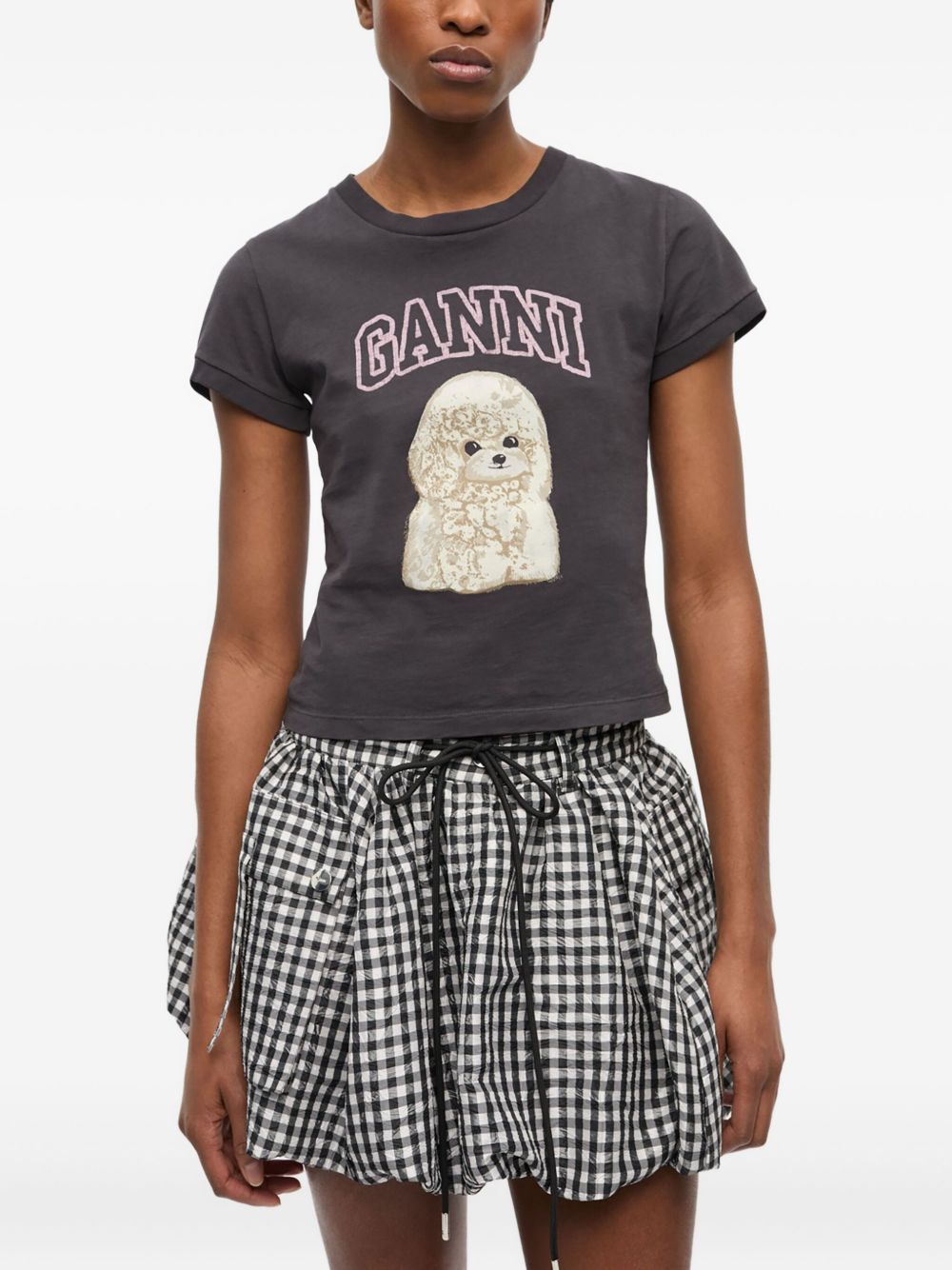 Ganni GANNI T-shirts and Polos DARK GREY