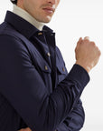 Brunello Cucinelli Brunello Cucinelli Virgin wool flannel overshirt with chest pockets