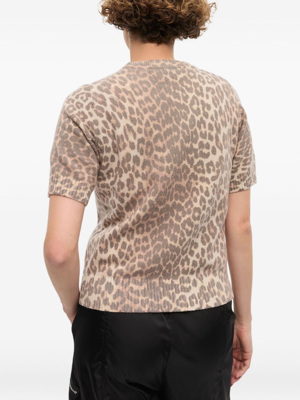 Ganni Ganni Logo wool t-shirt
