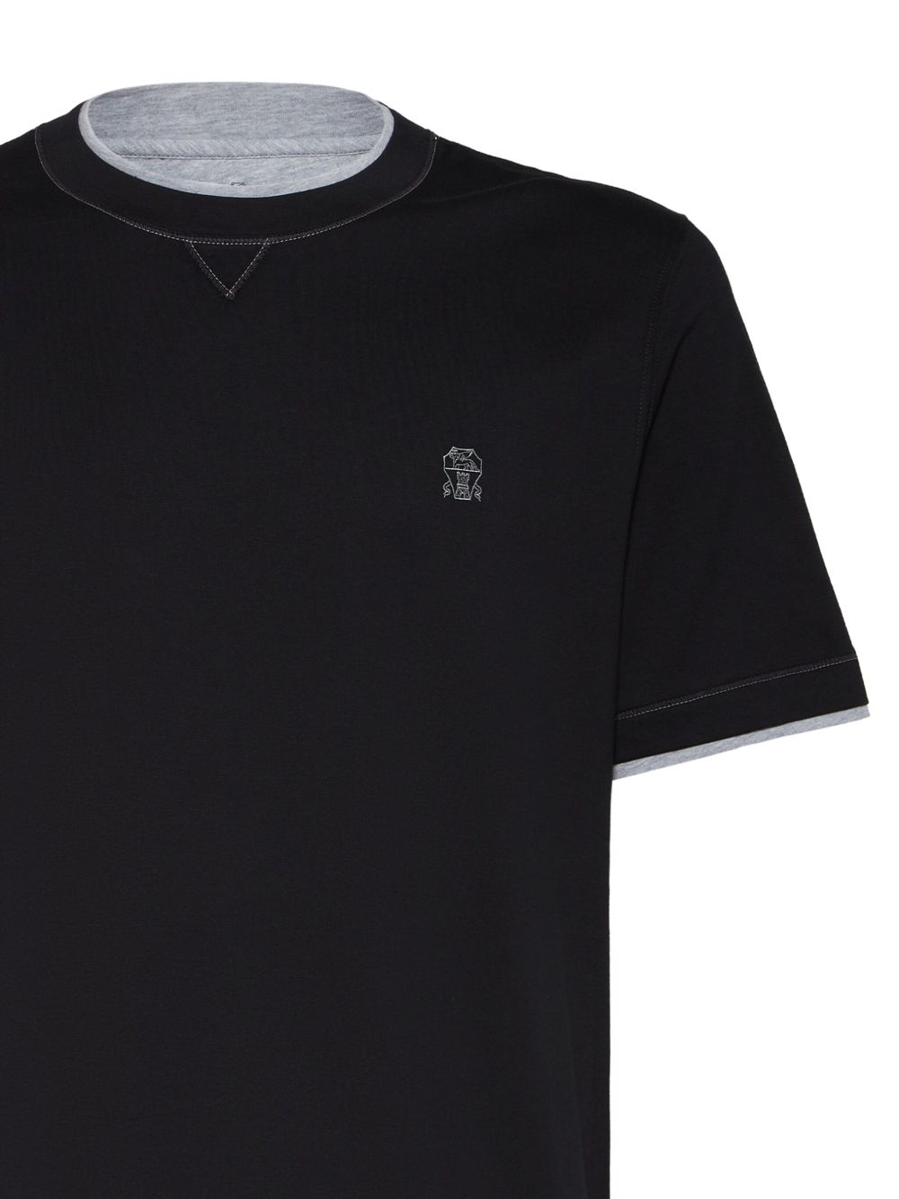Brunello Cucinelli Brunello Cucinelli Contrast-stitching T-shirt
