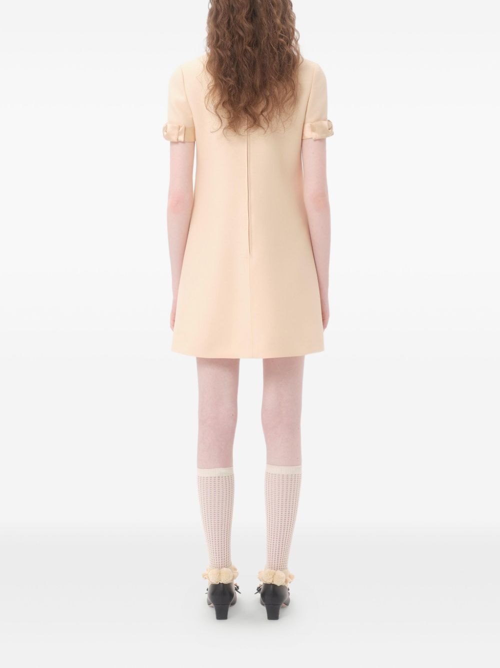 Valentino Valentino Short Crepe Couture Dress