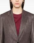 Brunello Cucinelli Brunello Cucinelli Metallic single-breasted blazer
