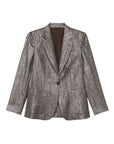 Brunello Cucinelli Brunello Cucinelli Metallic single-breasted blazer