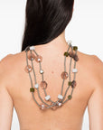 EMPORIO ARMANI EXCLUSIVE EMPORIO ARMANI EXCLUSIVE Multi-strand necklace with geometric elements