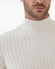 Brunello Cucinelli Brunello Cucinelli Cashmere flat rib turtleneck sweater