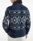 Brunello Cucinelli Brunello Cucinelli Jacquard zip-up cardigan