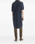 Brunello Cucinelli Brunello Cucinelli Mohair, virgin wool and cashmere knit dress with dazzling croc motif