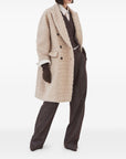 Brunello Cucinelli Brunello Cucinelli Virgin wool and mohair coat with dazzling croc motif