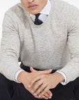 Brunello Cucinelli Brunello Cucinelli Flecked alpaca, wool, silk and cotton sweater