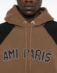 Ami Paris Ami Paris Cotton colorblock hoodie