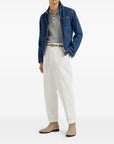 Brunello Cucinelli Brunello Cucinelli Rib-knit polo sweater