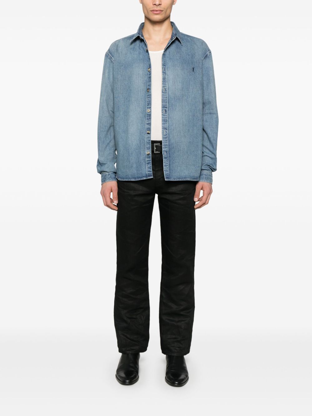 Saint Laurent Saint Laurent Cassandre denim shirt
