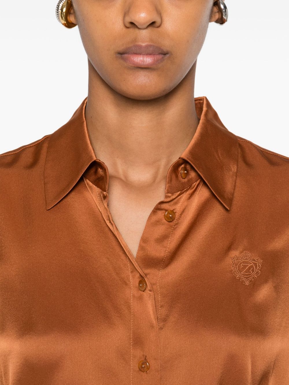 Zimmermann Zimmermann Embroidered silk shirt