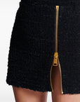 Balmain Balmain Short zipped tweed skirt