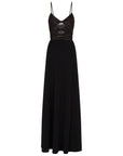 Emporio Armani Emporio Armani Cut-out dress in techno cady with jewel detail