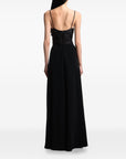 Emporio Armani Emporio Armani Cut-out dress in techno cady with jewel detail