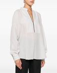 Brunello Cucinelli Brunello Cucinelli Monili-chain silk blouse