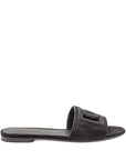 Dolce & Gabbana Dolce & Gabbana Suede and thermo-rhinestone slipper