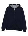 Brunello Cucinelli Brunello Cucinelli Cotton, cashmere and silk French terry double cloth hooded sweatshirt with zipper