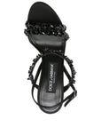 Dolce & Gabbana Dolce & Gabbana- Sandal with Rhinestone Embroidery