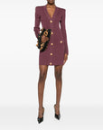Balmain Balmain V-Neck Knitted Mini Dress