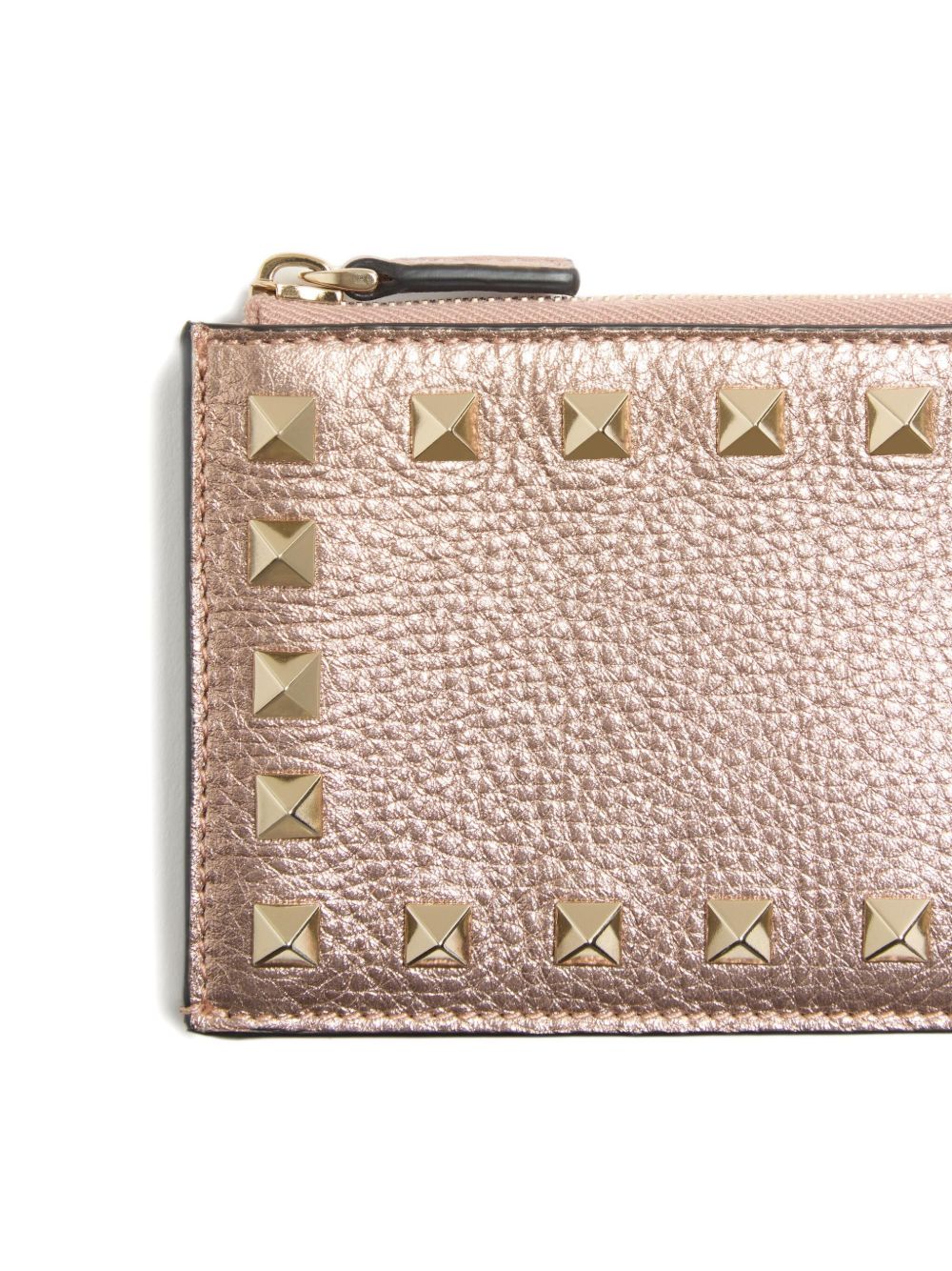 Valentino Garavani Valentino Garavani-Rockstud grainy card holder