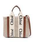 Chloé Chloé Small Woody Tote Bag In Linen