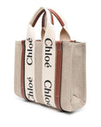 Chloé Chloé Small Woody Tote Bag In Linen