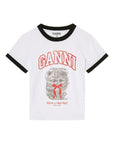 Ganni Ganni Margot Kitty organic cotton t-shirt