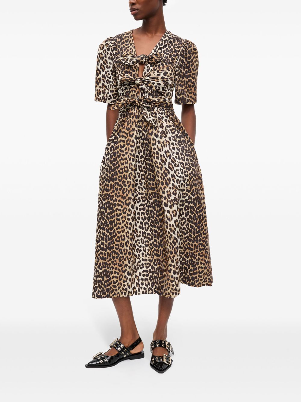 Ganni Ganni Organic cotton midi dress