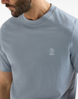 Brunello Cucinelli Brunello Cucinelli T-shirts and Polos Clear Blue