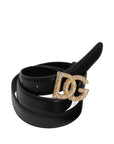 Dolce & Gabbana Dolce & Gabbana-leather belt with a gold-tone DG logo buckle